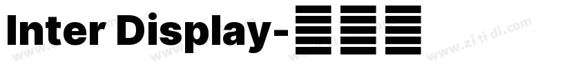 Inter Display字体转换